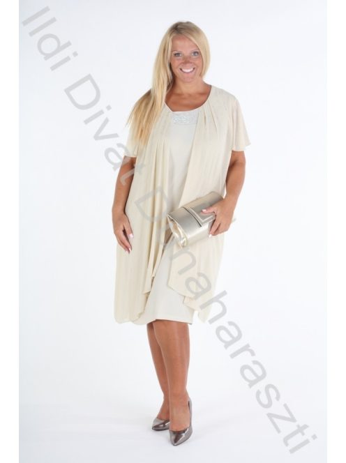 Hesba Beige Köves Ruha