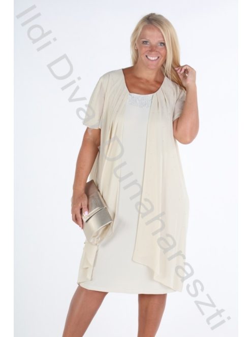 Hesba Beige Köves Ruha