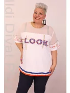 Maxlive Fehér Look Feliratos Tunika