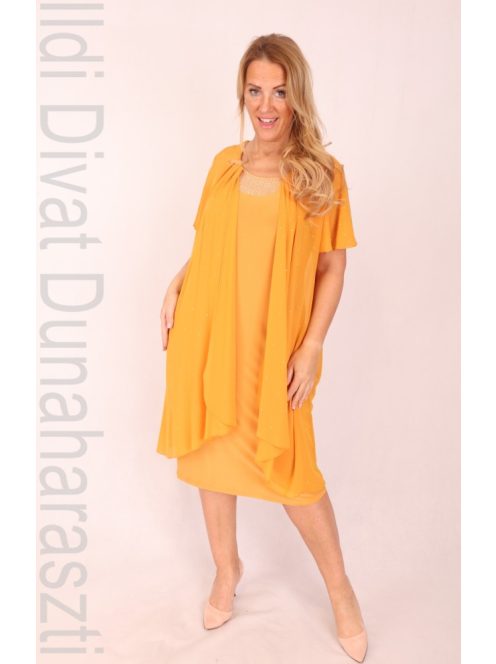 Hesba sárga muszlin ruha - 46