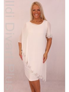Hesba Fehér Muszlin Köves Ruha