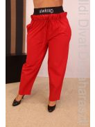 Darkwin Piros Gumis Derekú Nadrág-2