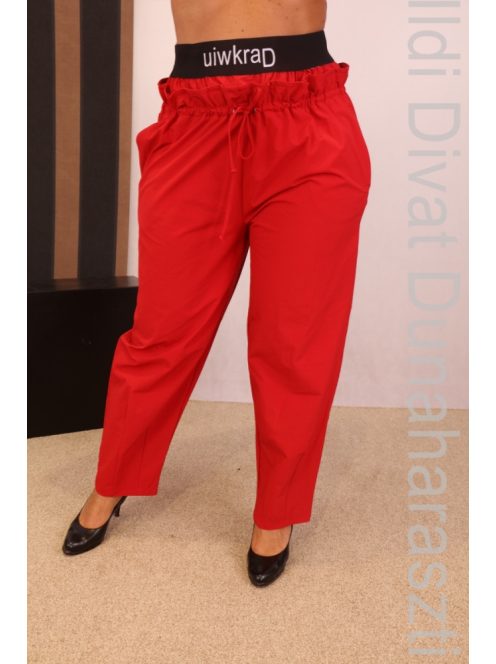 Darkwin Piros Gumis Derekú Nadrág-2