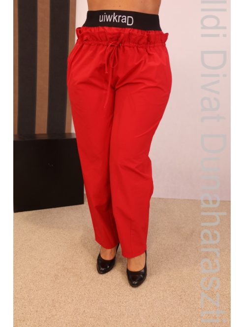 Darkwin Piros Gumis Derekú Nadrág-2