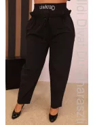 Darkwin Fekete Gumis Derekú Nadrág-2