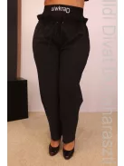 Darkwin Fekete Gumis Derekú Nadrág-2