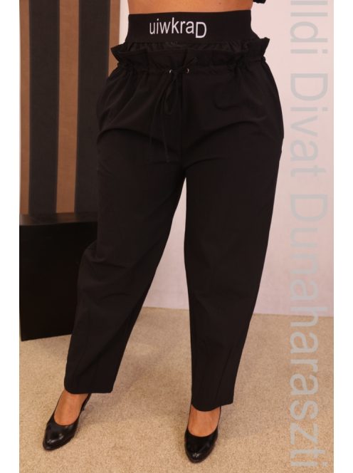 Darkwin Fekete Gumis Derekú Nadrág