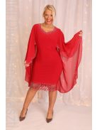 Halisdogán Piros Muszlin Ruha-40