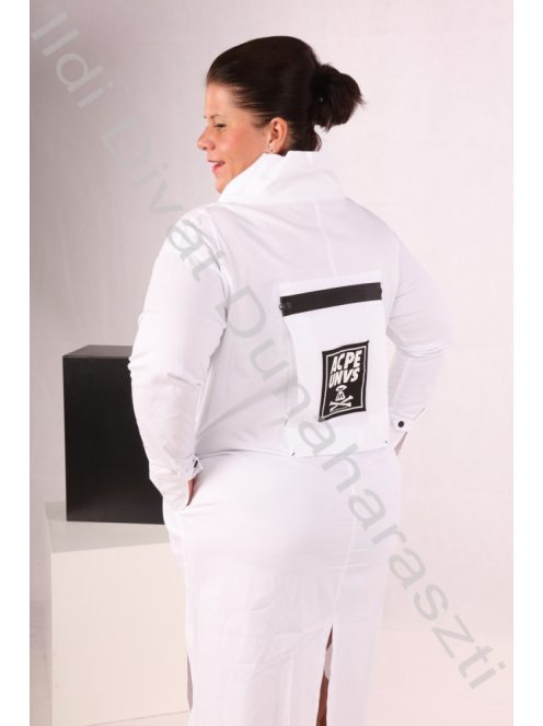 Stella Fehér Zippes Hátán Zsebes Ingruha