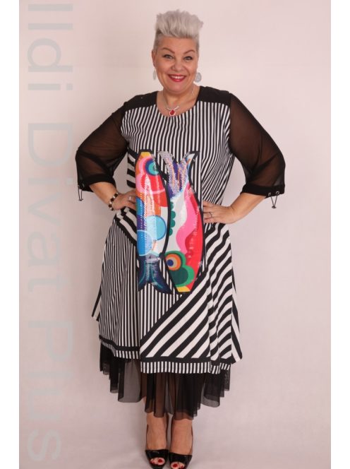 Darkwin Színes Mintás Kétrészes Ruha