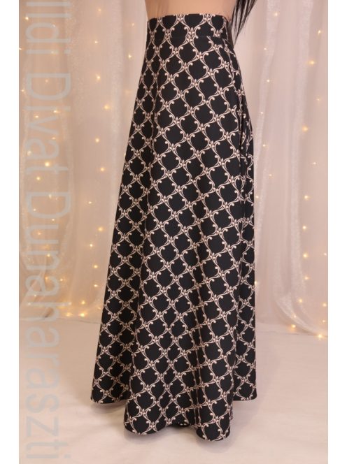 Envy Rács Mintás Maxi Szoknya