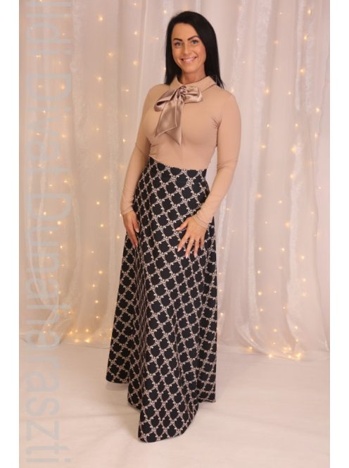 Envy Rács Mintás Maxi Szoknya