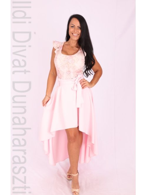 Envy Barokkmintás Dekoltált Fodros Vállú Body