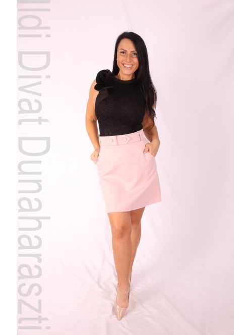 Envy Fekete Ujjatlan Csipke Body