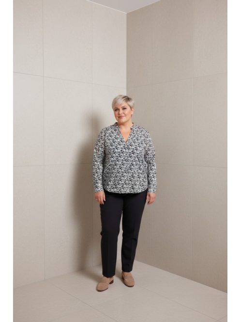 Eterna Fehér-Szürke Mintás Biloba Ing