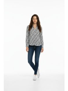 Eterna Fehér-Szürke Mintás Biloba Ing