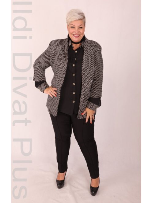 Frank Lyman Fekete-Beige Mintás Blézer-48