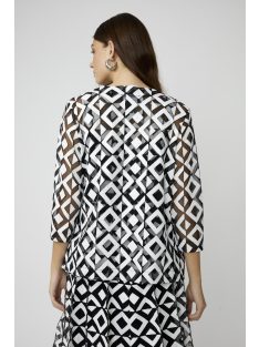 Frank Lyman Fekete-Fehér Izméne Blézer