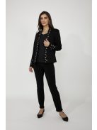 Frank Lyman Formal Fekete-Ezüst Blézer-XXL