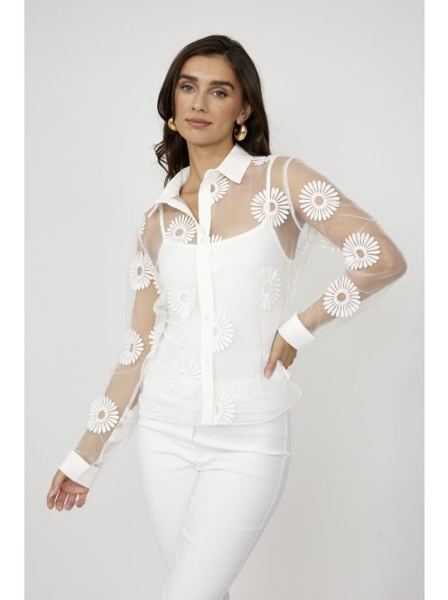 Frank Lyman Margareta Fehér Blúz+Top-XL