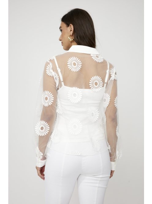 Frank Lyman Margareta Fehér Blúz+Top-XL