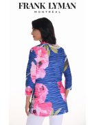 Frank Lyman Flamingo Kék-Pink Mintás Blézer