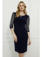 Frank Lyman Sötétkék Köves Ujjú Milla Ruha