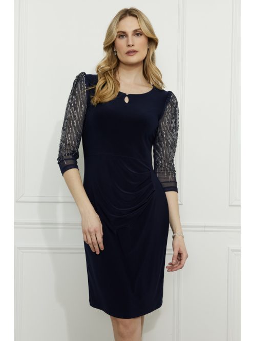 Frank Lyman Sötétkék Köves Ujjú Milla Ruha