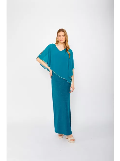 Frank Lyman Türkiz-Ezüst Milady Maxi Ruha