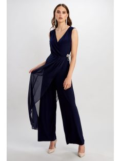 Frank Lyman Sötétkék Masni Muszlinos Overál