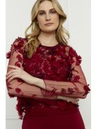 Frank Lyman Bordó-Virágos Polli Felső-XL