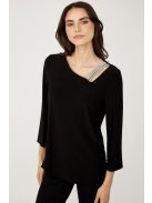 Frank Lyman Fekete-Ezüst Köves Bella Felső