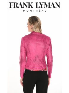 Frank Lyman Fuxia Textilbőr Kabát