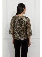 Frank Lyman Arany-Flitteres Jolina Kabátka-XL