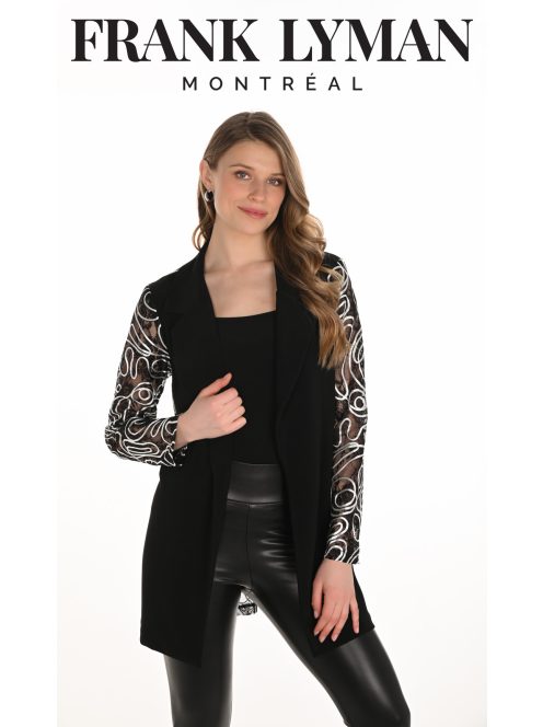 Frank  Lyman Fekete-Fehér Filla Blézer