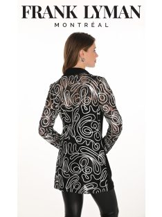 Frank  Lyman Fekete-Fehér Filla Blézer