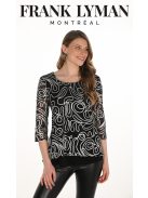 Frank  Lyman Fekete-Fehér Filla Blúz-48