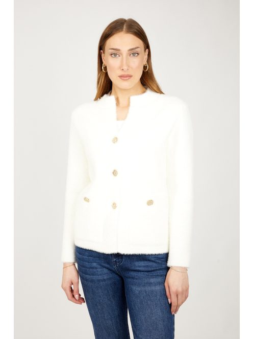 Frank Lyman Fehér Minna Kardigán