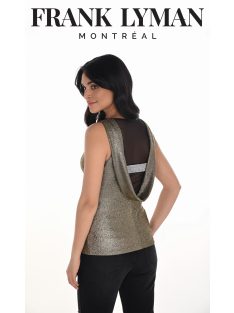 Frank Lyman Arany Csillogós Gera Top