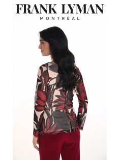 Frank Lyman Beige-Bordó Rena Felső