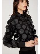 Frank Lyman Fekete-Karikás Kardigán-2XL