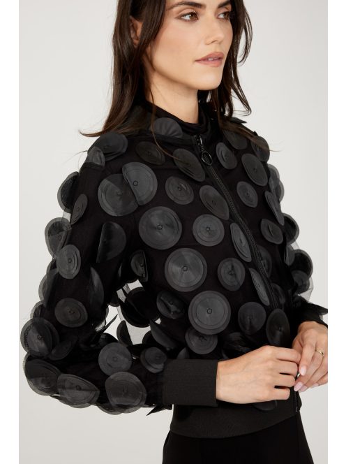 Frank Lyman Fekete-Karikás Kardigán-2XL