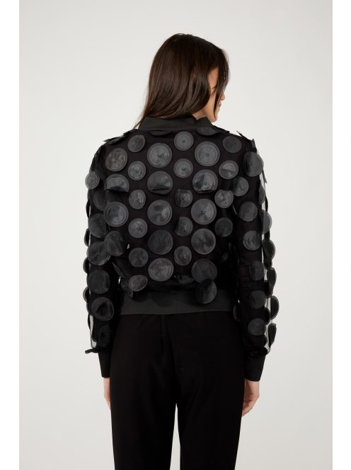 Frank Lyman Fekete-Karikás Kardigán-2XL