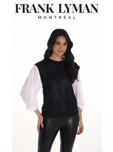 Frank Lyman Fekete-Fehér Trenna Felső