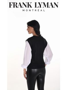 Frank Lyman Fekete-Fehér Trenna Felső