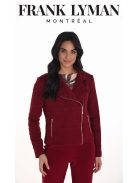 Frank Lyman Bordó-Arany Zippes Blézer-46