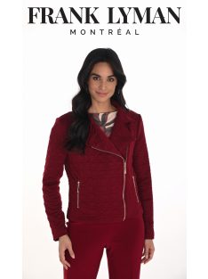 Frank Lyman Bordó-Arany Zippes Blézer