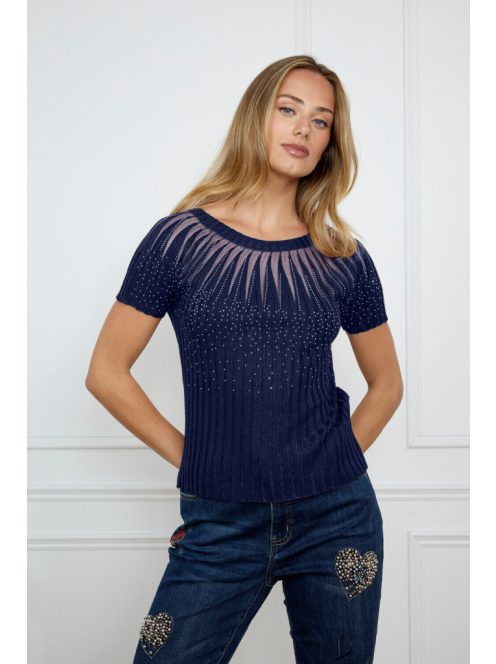 Frank Lyman Sötétkék-Köves Menna Felső