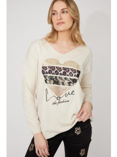 Frank Lyman Beige-Flitteres Lover Felső