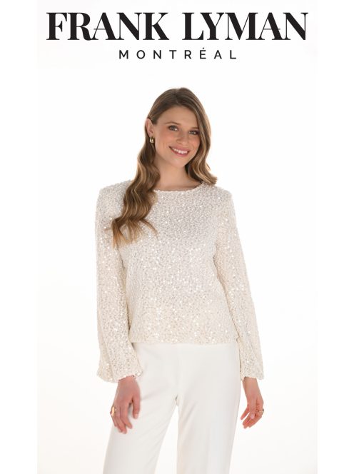 Frank Lyman Ekrü-Flitteres Della Felső